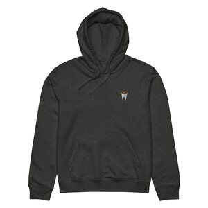 Tooth & Cowboy Hat Embroidered Unisex Organic Mid-Weight Hoodie