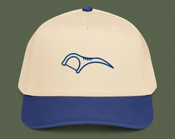 Dental Floss Pick Embroidered Five Panel Snap Back Hat