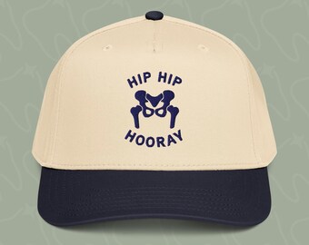 Casquette à cinq panneaux brodés Hourra et à cinq panneaux