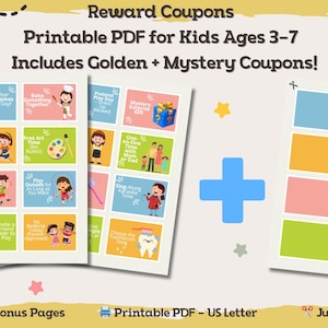Reward Coupons for Kids – Printable Behavior Chart Alternative – Fun Reward Tickets & Positive Reinforcement