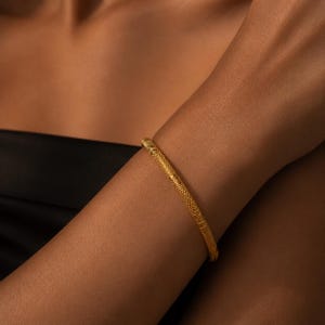24-karaats gouden armband voor dames - sterrenhemelontwerp, puur gouden verlovingscadeau