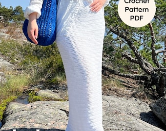 Crochet Maxi Skirt Pattern: Made-to-Measure PDF (Digital Download)