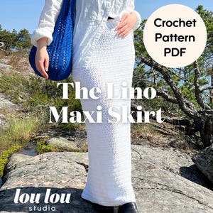 easy crochet maxi skirt pattern | crochet mini skirt pattern | made-to-measure crochet maxi skirt pattern | crochet skirt pattern PDF |