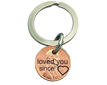 Loved You Gift - Valentine's Gift for Her - Gift For Him - Engraved Penny - Hubby Gift - Wifey Gift - Boy Friend Gift - Gift for Girl Friend