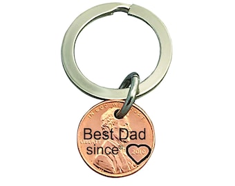 Best Dad Keychain - I Love You Charm - Personalized Keychain - Fathers Day - Engraved -  Keychain - Husband Gift - Childrens Gift