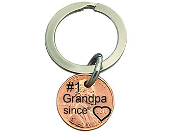 Grandpa Engraved Penny - Gift for Her - Daughter Gift For - Engraved Penny - Son Gift For - New Grandpa - Best Grandpa