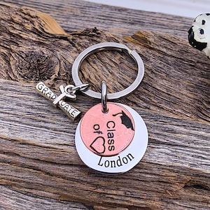 Graduation Gift - Class of 2024 - Graduation Keychain - Gift for Her - Name plate - Graduate - Gift for Him - Graduation Gift