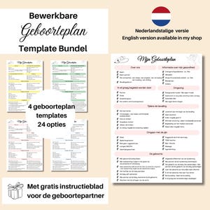 Birth Plan Printable Template, Editable Labor Preferences with Canva, Doula Resource for New Moms, Natural Birth Checklist,