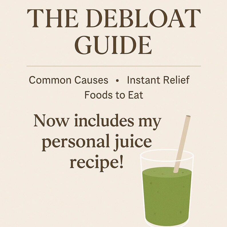 DEBLOAT GUIDE PRINTABLE - Etsy