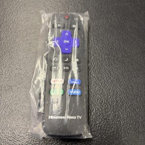 New Genuine Original HISENSE Roku TV Remote with Netflix Disney+ Hulu Vudu image 1