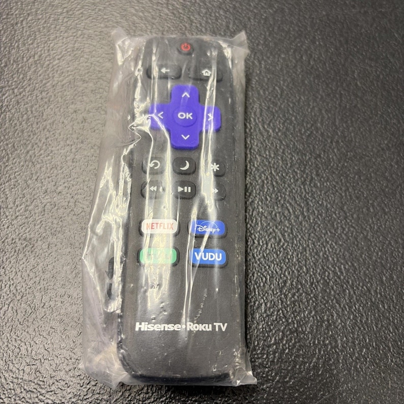 New Genuine Original HISENSE Roku TV Remote with Netflix Disney+ Hulu Vudu image 1