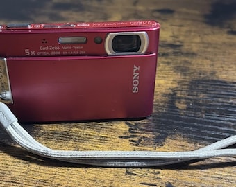 Vintage Pink Sony Cybershot DSC-T99 Camera With Accessories - Etsy
