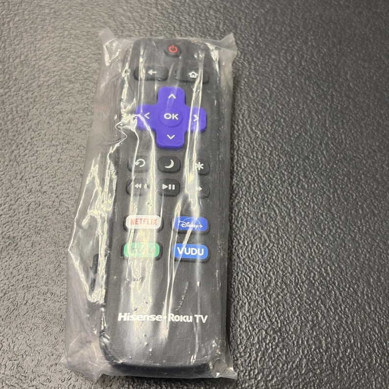 New Genuine Original HISENSE Roku TV Remote with Netflix Disney+ Hulu Vudu image 2