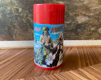 Termo infantil vintage de Aladdin "War Party" de los años 80