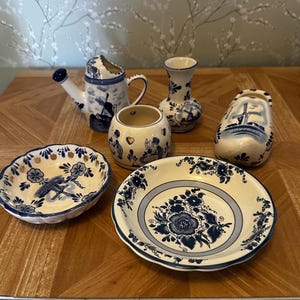 Delft Blue Holland Dutch Hand Painted Porcelain Collection U Pick Vintage Delft Collectibles