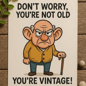 Cartão de aniversário engraçado, piada grosseira e humor para ele, homens, masculino