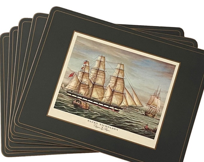 Vintage Pimpernel Clipper Ships Set of 5 Luncheon Placemats in Etsy