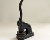 Cast Iron Hand Stamp Embossing Seal Antique Oklahoma Territory Embosser 1907 with Osage Indian Head of Southern Surety Company