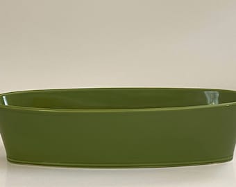 Southern Living Green Bowl / SLAH Oblong Asheville Centerpiece Green Bowl / SLAH Retired / Southern Living At Home