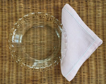 4 Pyrex 6" Pie Plates Clear Glass #206 / Pyrex Ovenware Fluted Pie Plates / 4 Pyrex Tart Pie 6" Plates / Pyrex Fluted Edge Pie Plates
