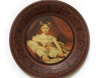 Vintage Master Ainslie Ohio Art Metal Wall Plate Sir Thomas Lawrence  1974