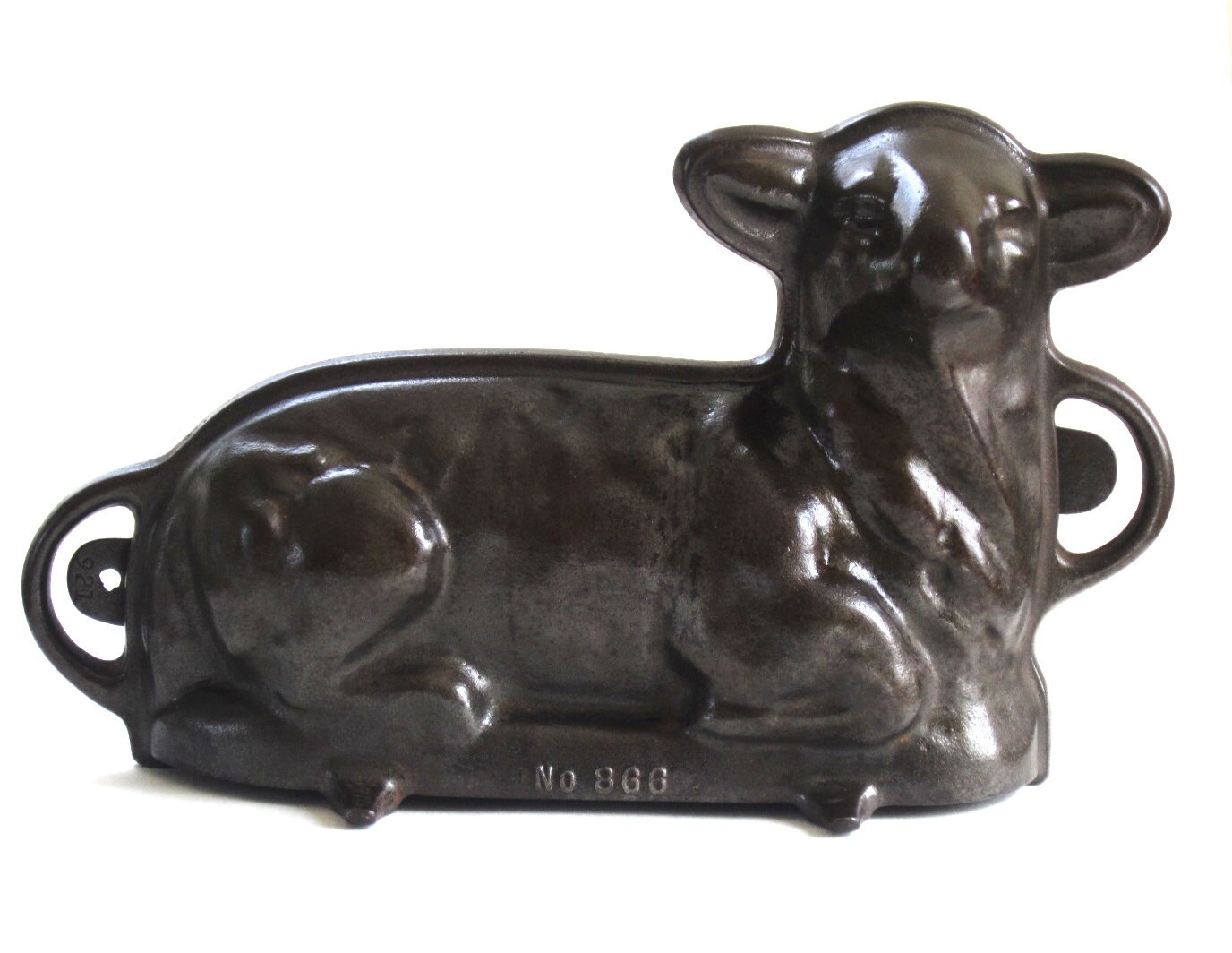 Vintage Griswold Cast Iron Lamb Cake Mold No. 866 with Recipe Etsy