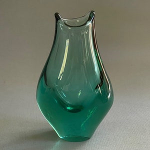 Zelezny Brod Sklo VASE by Miroslav Klinger 1960s 1970s Czechoslovakia ZBS Free-formed Organic Vase