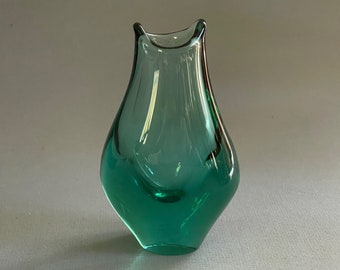 Zelezny Brod Sklo VASE by Miroslav Klinger 1960s 1970s Czechoslovakia ZBS Free-formed Organic Vase