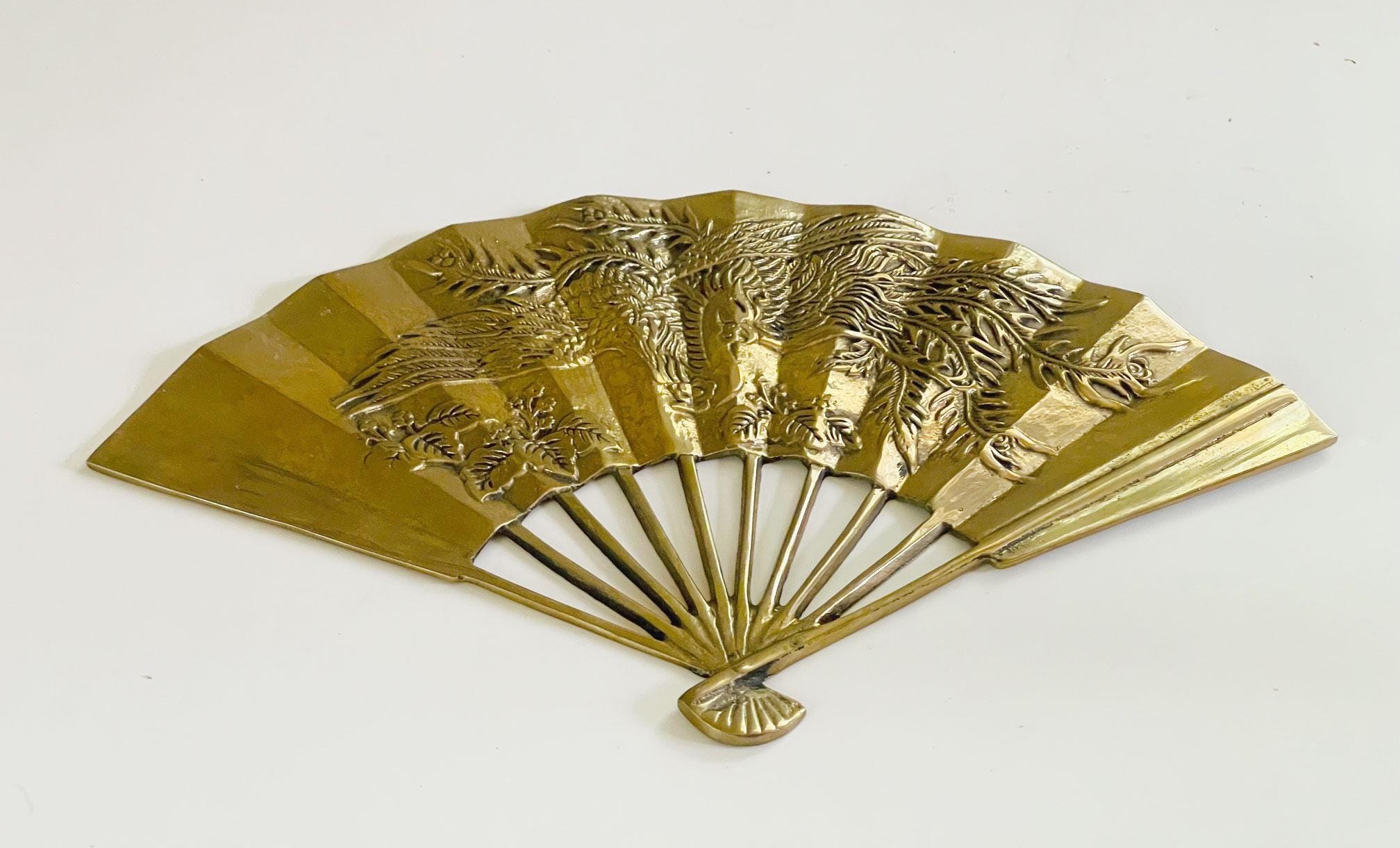 Enesco Brass Fan Decoration Enesco Imports Phoenix Immortal Sun Bird