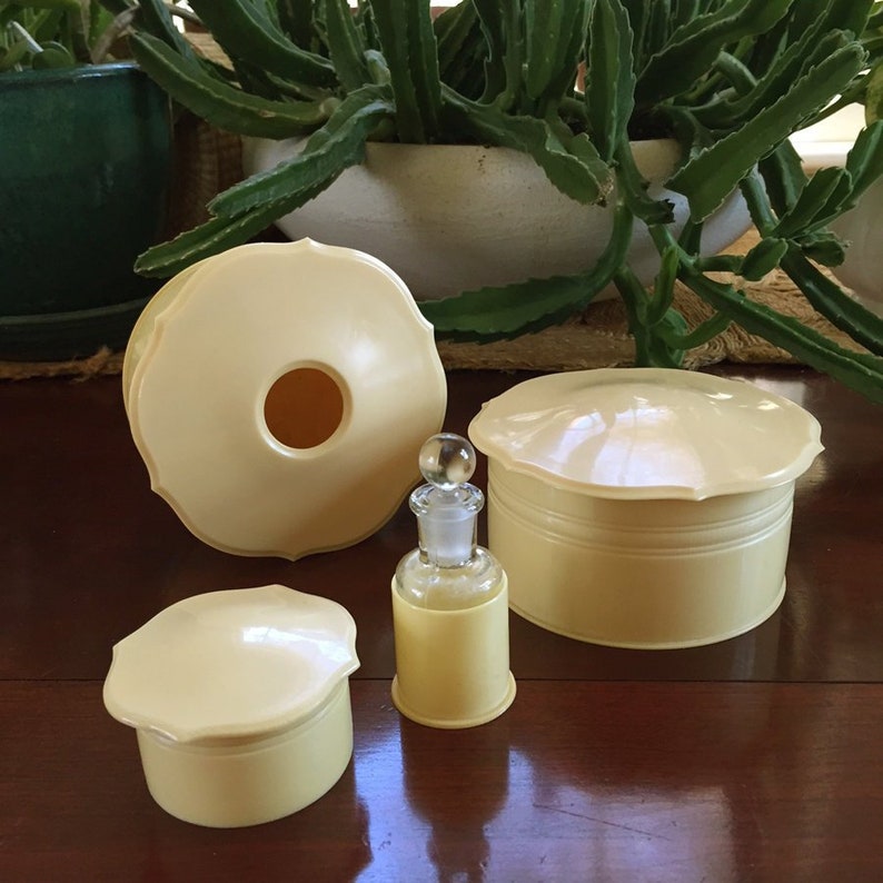 Celluloid Vanity Dresser Set By Imperial Brand Image 0