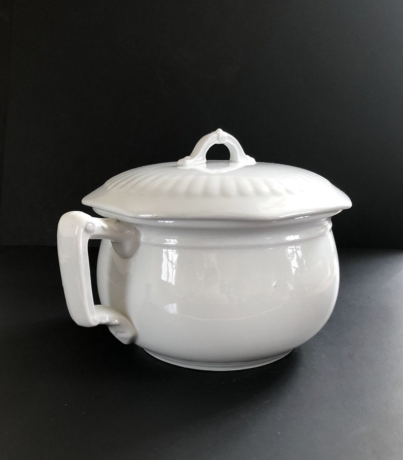Antique English Chamber Pot Maddock & Co Ironstone Chamber Etsy