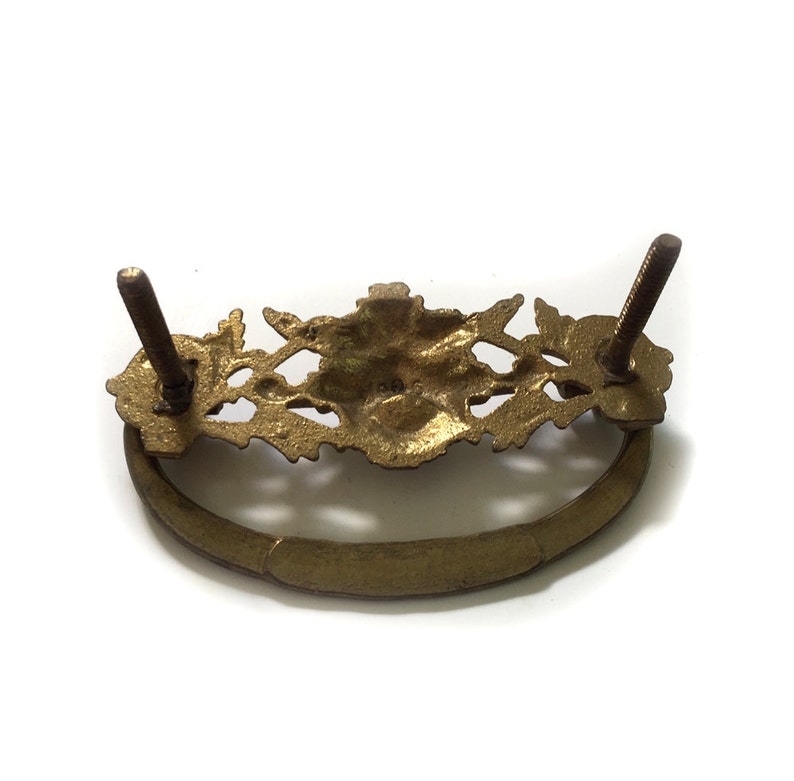 Antique Drawer Pull Cast Brass North Wind Drawer Pull Lion Etsy