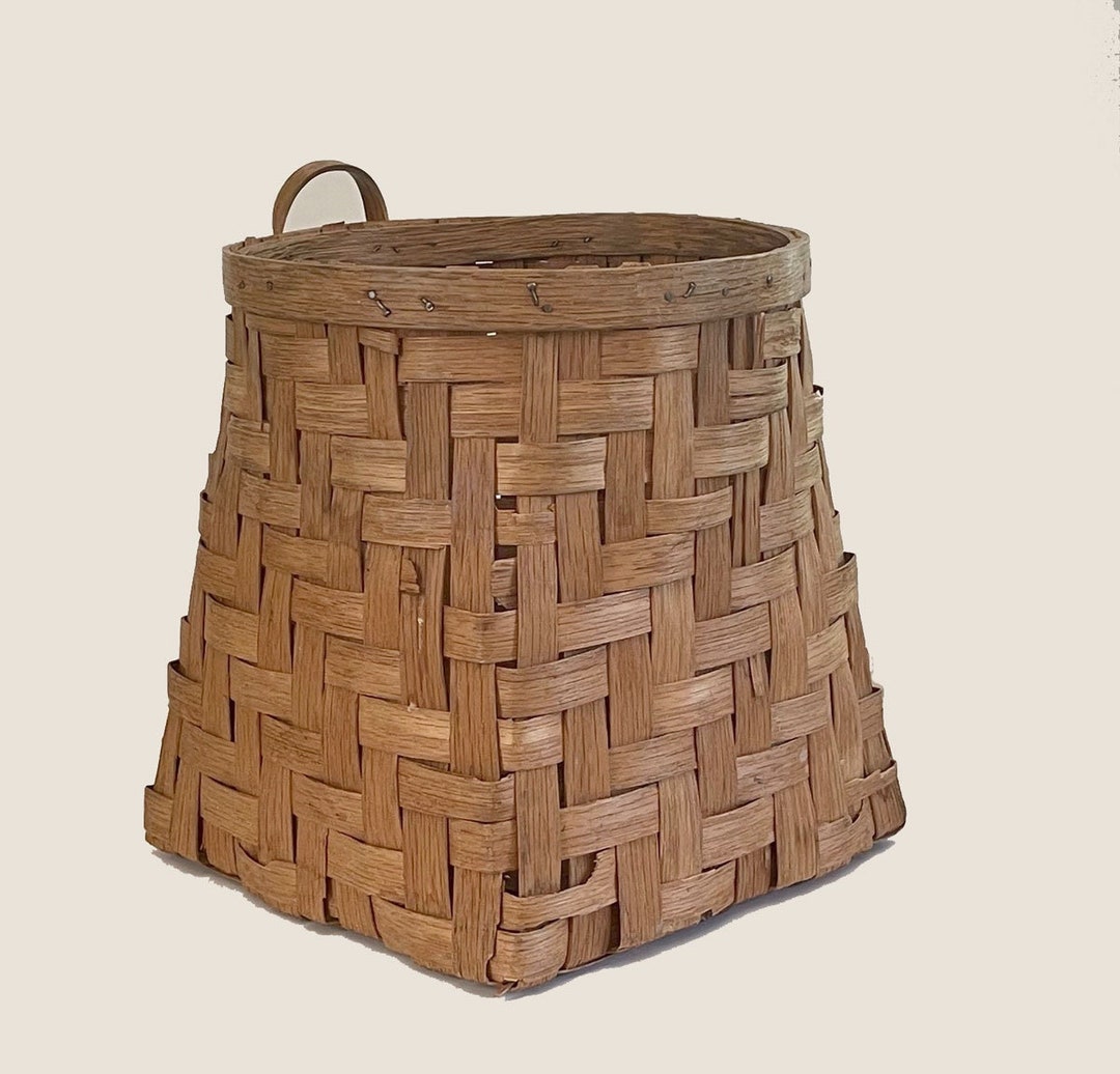 Appalachian Splint Wood Gathering Basket / American Splint Oak ...