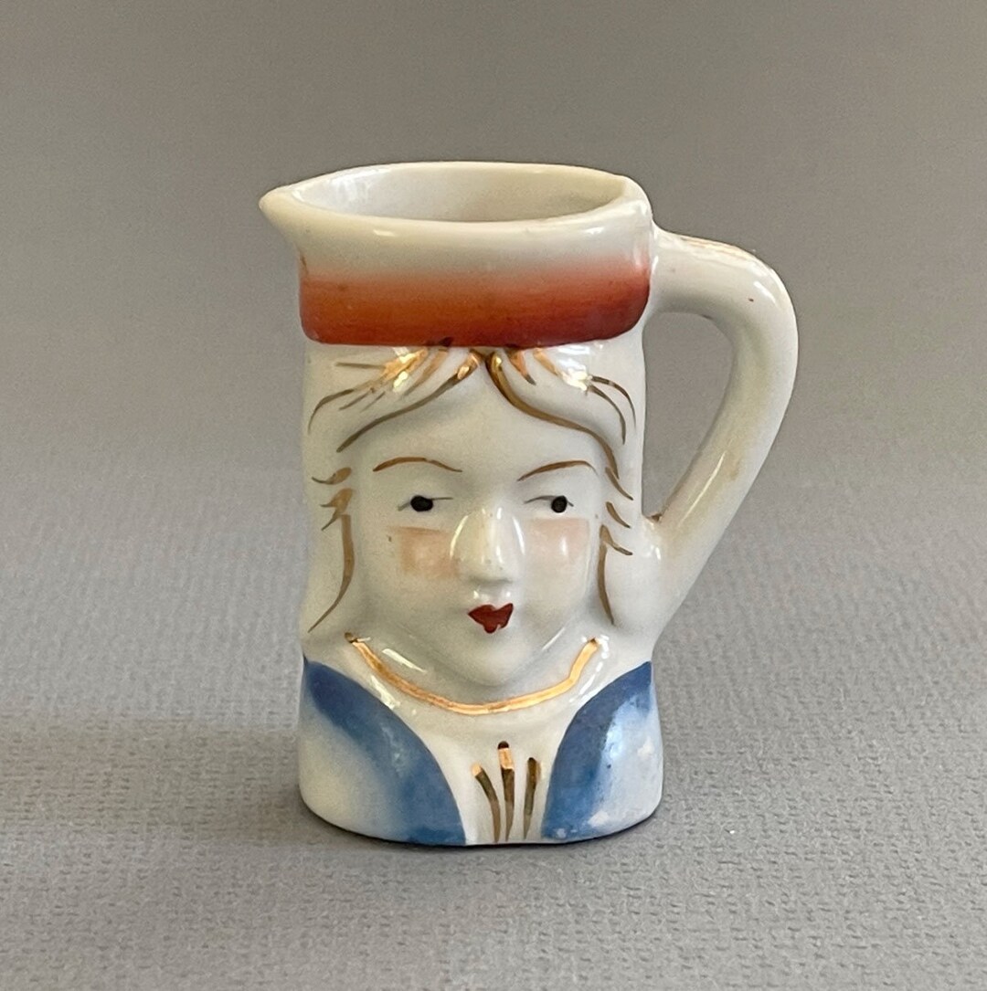 Vintage Miniature Toby Jug Creamer Occupied Japan / Toby Etsy