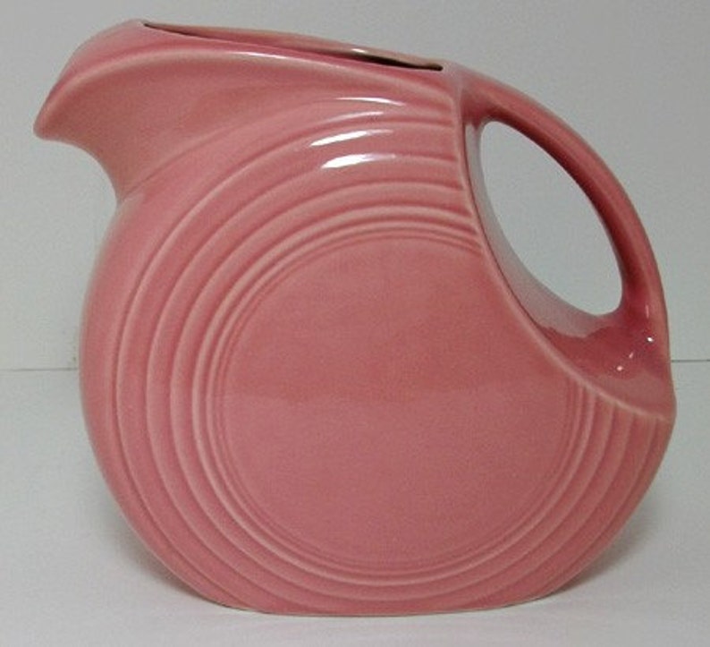 Vintage Rose Pink Fiestaware Fiesta Ware Pitcher Etsy