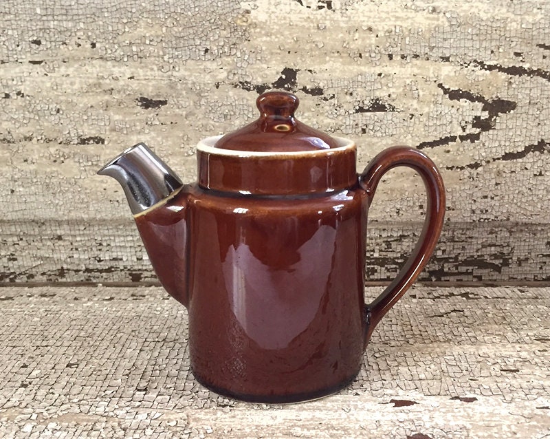 Hall Teapot Chrome Spout Restaurant Ware Single Serving One Etsy