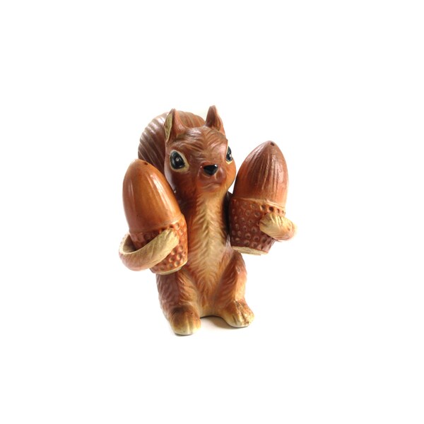 Vintage Wales Japan Squirrel with Acorns Salt and Pepper Shakers S and P