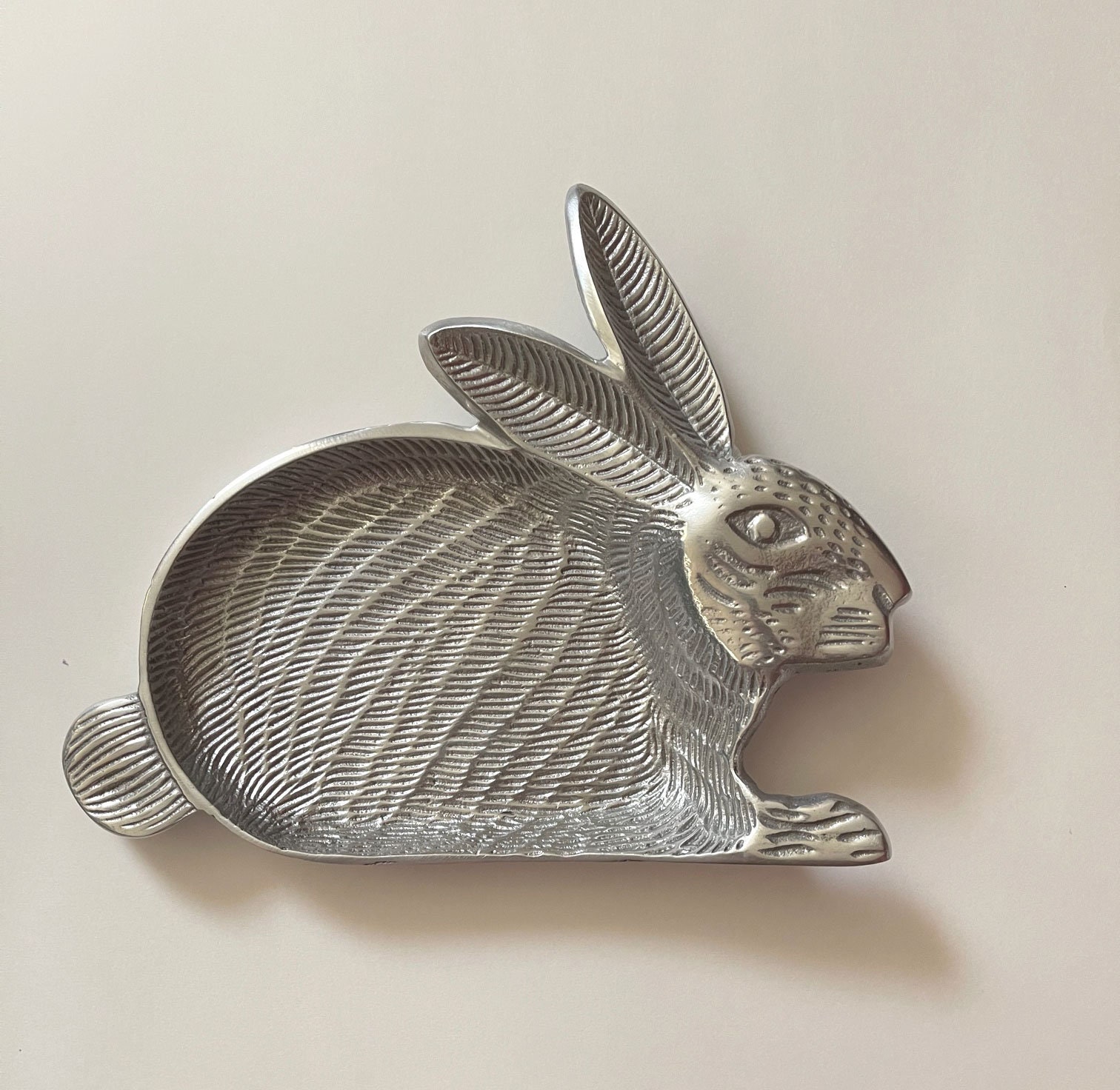 Vintage Aluminum Bunny Rabbit Tray / Bunny Rabbit Serving Tray Etsy