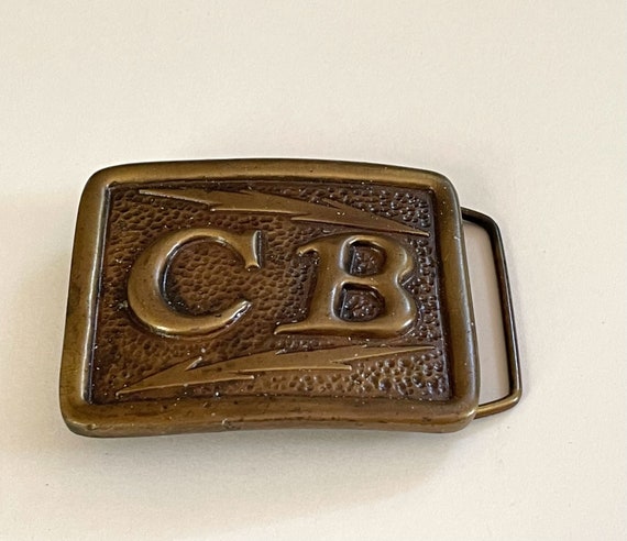 CB Brass Belt Buckle Indiana Metal Craft / Citizen's Band - Etsy