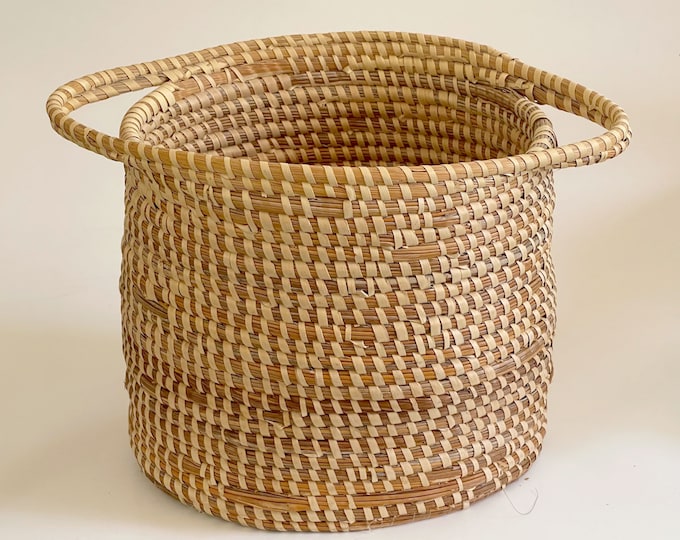 Gullah Sweetgrass Basket With Handles / Low Country Baskets From South ...