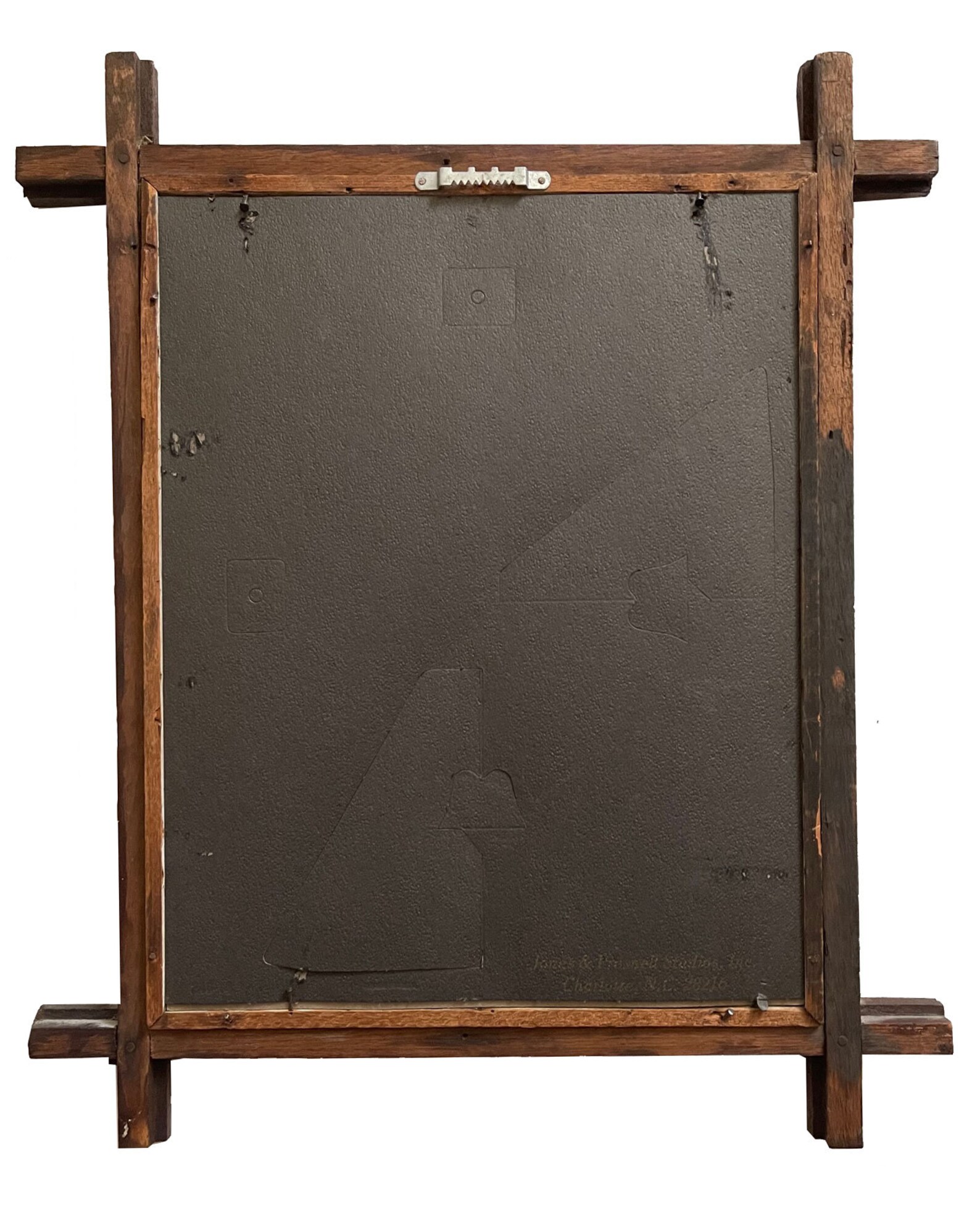 Antique Crisscross Frame / Mahogany Criss Cross Frame / Etsy