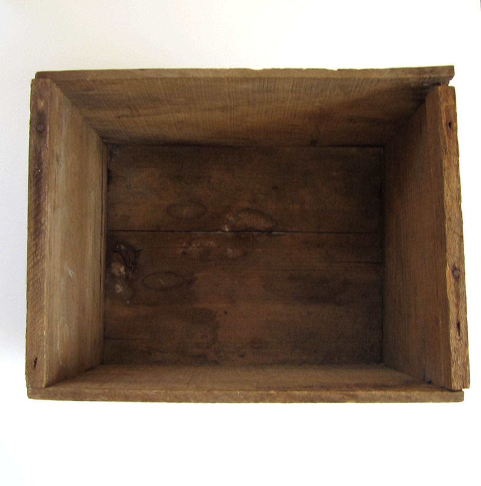 Vintage Wooden Oyster Crate Box from Baltimore Etsy