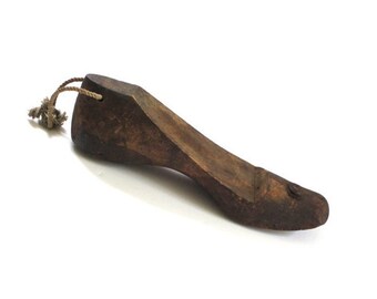 Antique Vintage Cobbler Wooden Shoe Form Foot Form Shoe Last