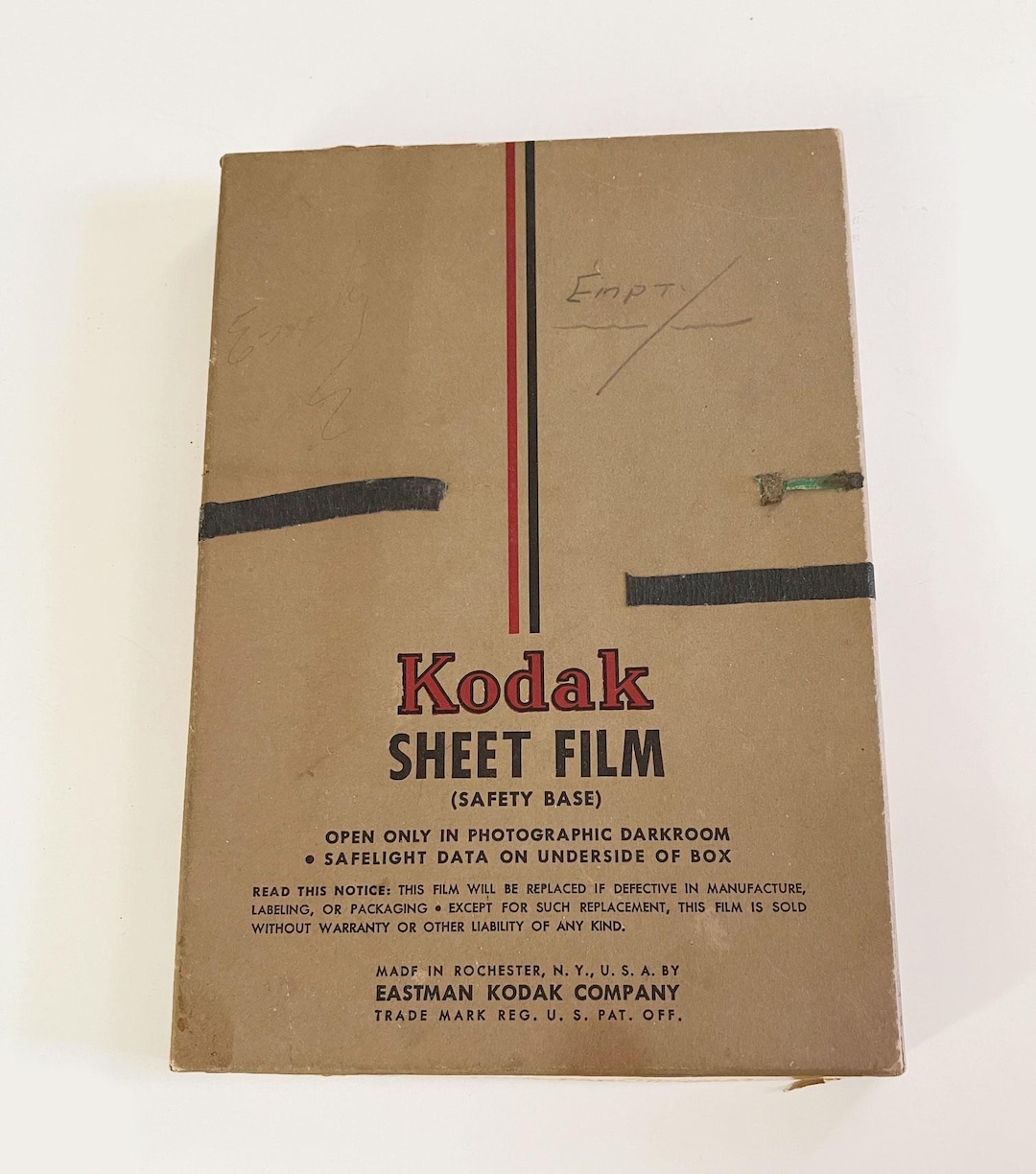 Kodak Sheet Film Box (safety Base) Triple X / Photographic History ...
