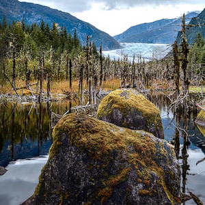 Glacier’s Edge – Serene Alaskan Landscape Photography