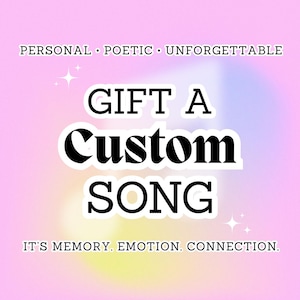 Aangepast liedcadeau: gepersonaliseerde muziek voor haar, hem of een stel | Verjaardag, jubileum, bruiloft of gewoon omdat