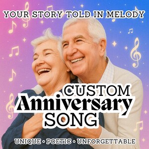 Presente de aniversário para ela ou para ele | Canção de amor personalizada com sua história | Presente romântico personalizado para parceiro | Lembrança única para casal
