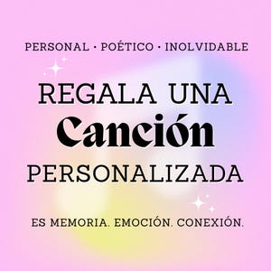 Canción Personalizada como Regalo | Música Personalizada para Ella, Él o Pareja | Cumpleaños, Aniversario, Boda o Sólo Porque Sí