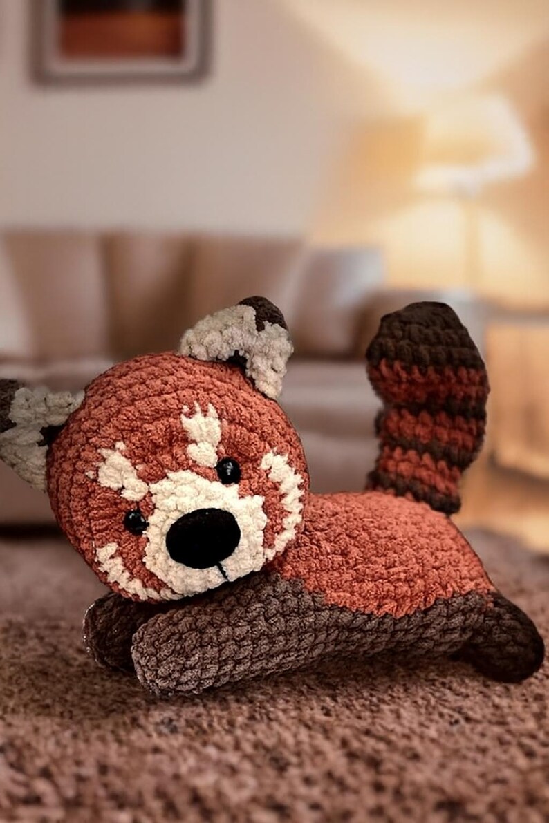 Red Panda Crochet Pattern | PDF Amigurumi Pattern for Beginners | Cute ...