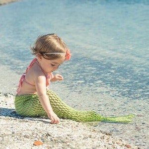 Newborn Baby Mermaid Halloween Costume, Mermaid Costume Set